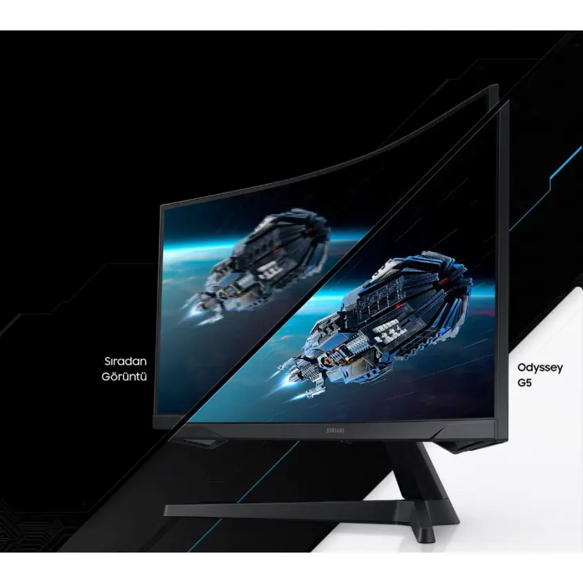Samsung Odyssey G5 LS32AG550EUXUF 32” 1ms 165Hz WQHD Curved Gaming Monitör