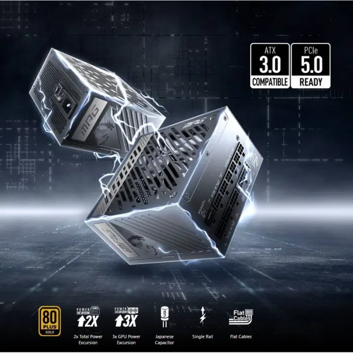 MSI MPG A850G PCIE5 850W 80+ Gold Full Modüler Power Supply