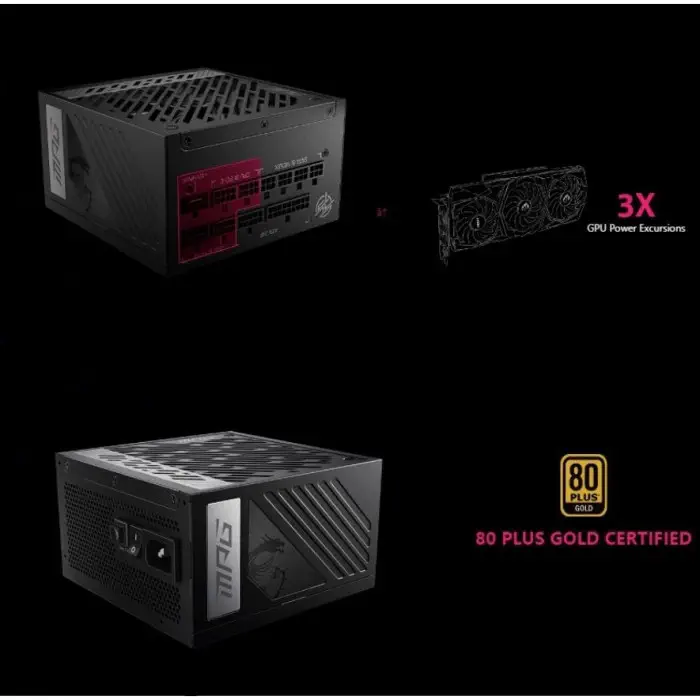 MSI MPG A850G PCIE5 850W 80+ Gold Full Modüler Power Supply