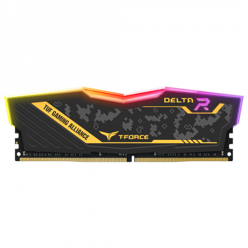 Team T-Force TUF Yellow Delta RGB16GB(1x16GB) 3200Mhz DDR4 (TF9D416G3200HC16F01)