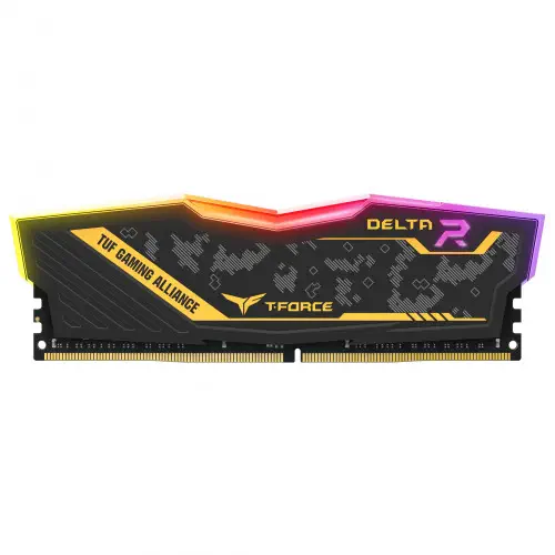 Team T-Force TUF Yellow Delta RGB16GB(1x16GB) 3200Mhz DDR4 (TF9D416G3200HC16F01)