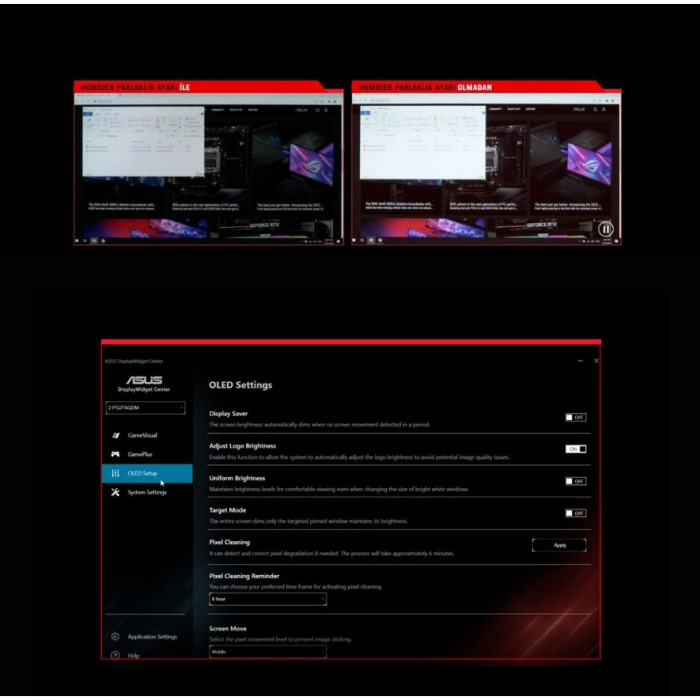 Asus ROG Swift PG27AQDM 26,5″ 0.03ms 240Hz OLED QHD Gaming Monitör