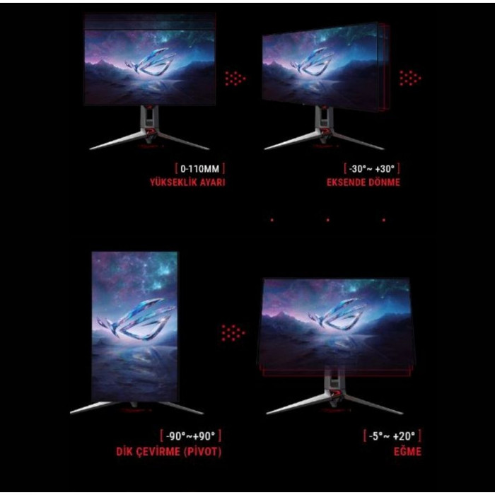 Asus ROG Swift PG27AQDM 26,5″ 0.03ms 240Hz OLED QHD Gaming Monitör