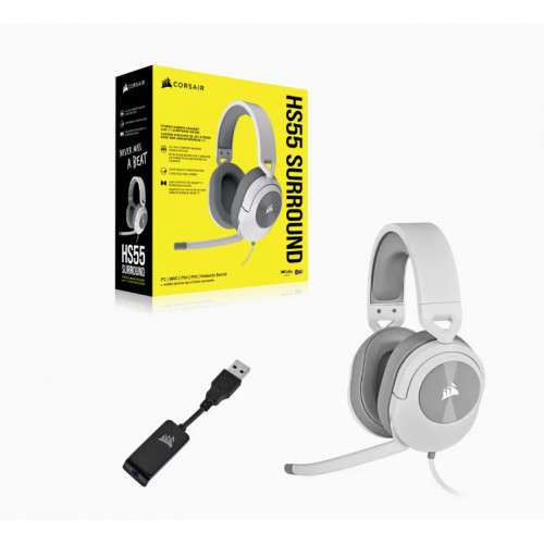 Corsair HS55 CA-9011265-EU Mikrofonlu Beyaz Kulaklık 