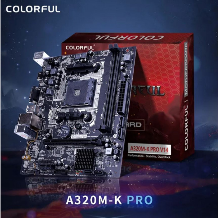 COLORFUL C.A320M-K PRO V14 DDR4 2666MHz Anakart