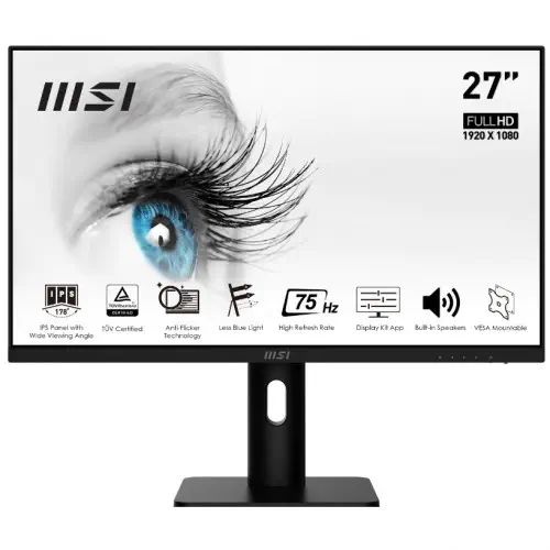 MSI Pro MP273 27″ 5ms 75Hz FreeSync IPS Full HD Monitör   