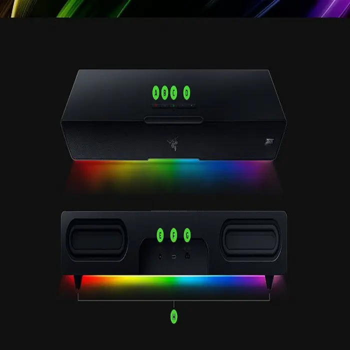 RAZER Leviathan V2 Siyah Gaming Soundbar