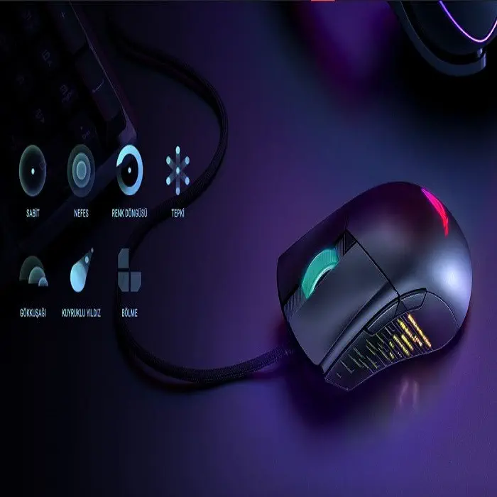 ASUS ROG GLADIUS III AimPoint Kablosuz Siyah V2 Gaming Mouse
