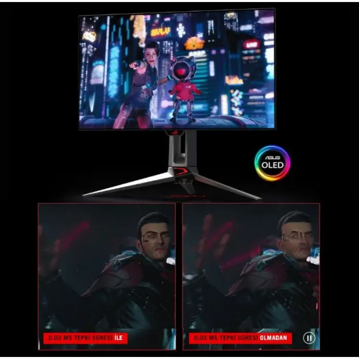 Asus Rog Swift PG48UQ 47.53″ 0,1ms 4K UHD OLED Gaming Monitör