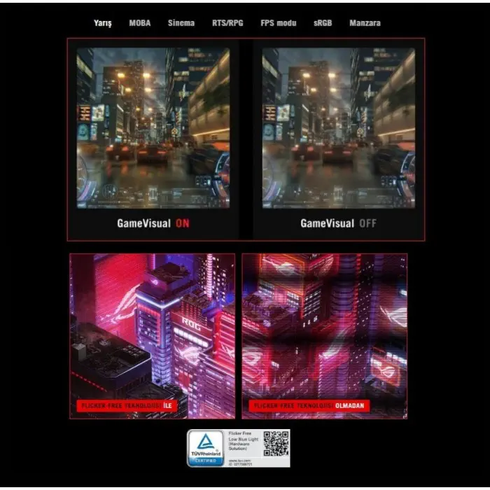 ASUS Rog Swift PG48UQ 47.53″ 0,1ms 4K UHD OLED Gaming Monitör