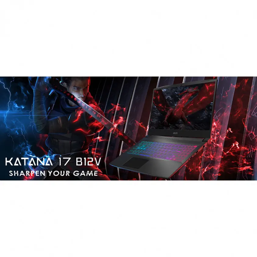 MSI Katana 17 B12VGK-401XTR i7-12650H 32GB 1TB SSD RTX4070 17.3″ FHD 144Hz FreeDos Gaming Notebook