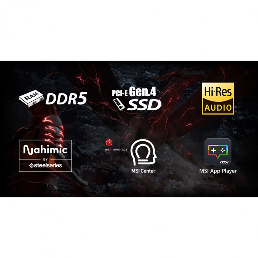 MSI Katana 17 B12VGK-401XTR i7-12650H 32GB 1TB SSD RTX4070 17.3″ FHD 144Hz FreeDos Gaming Notebook