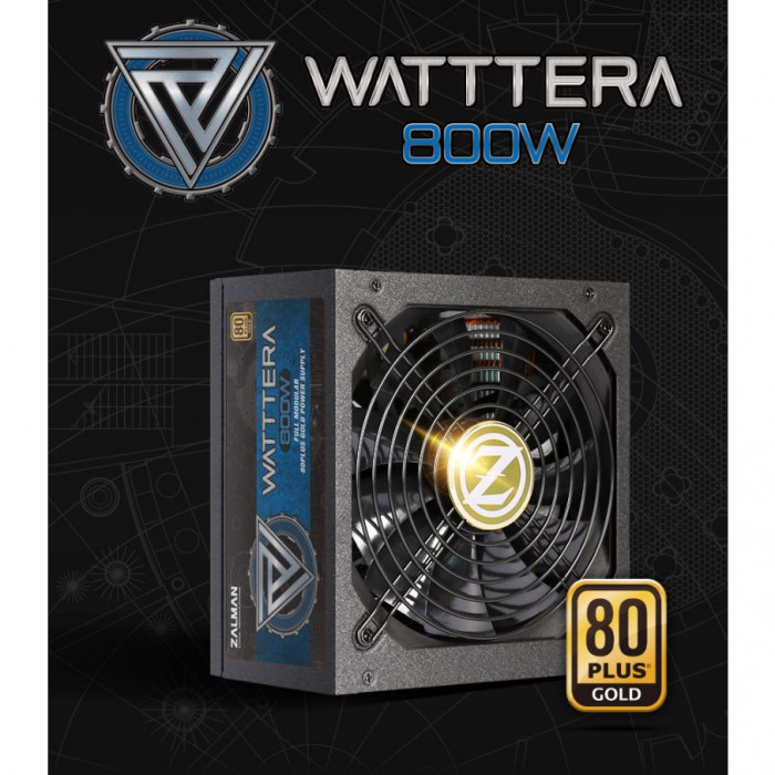 Zalman Waterra ZM800-EBTII 800W 80+ Gold Power Supply