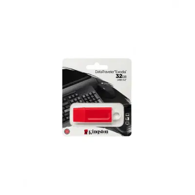 Kingston Data Traveler Exodia DTX/32GB Kırmızı Flash Bellek