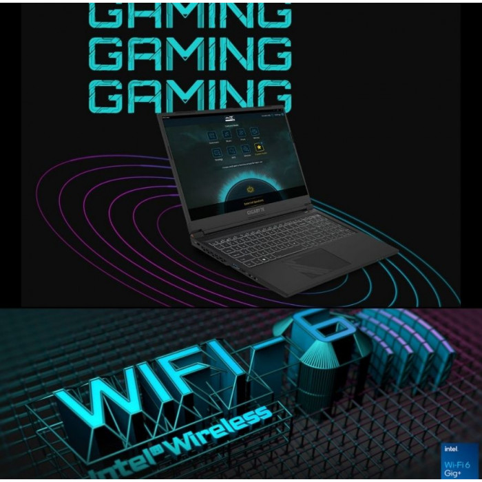Gigabyte G5 MF-E2EE333SD i5-12500H 8GB 512GB SSD RTX4050 15.6″ FHD 144Hz FDOS Gaming Notebook