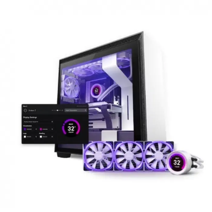 NZXT H Series H5 Flow CC-H51FW-R1 Beyaz ATX Mid Tower Gaming (Oyuncu) Kasa