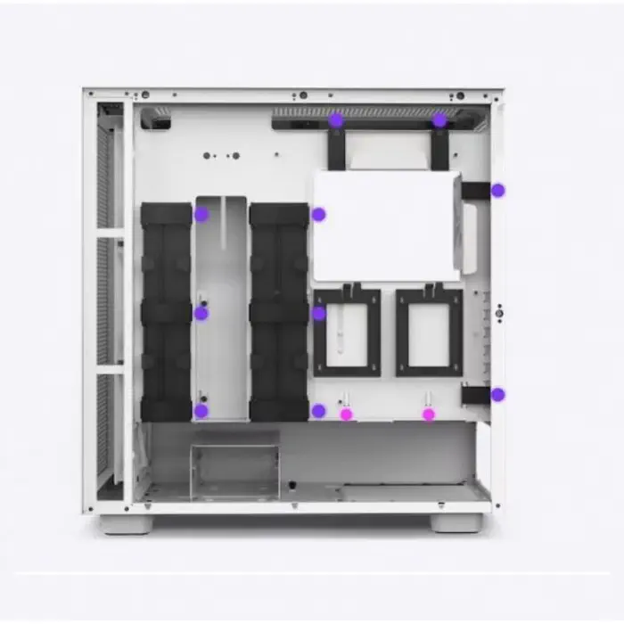 NZXT H Series H7 (2023) Flow RGB Edition CM-H71FW-R1 ATX Beyaz Mid Tower Gaming (Oyuncu) Kasa