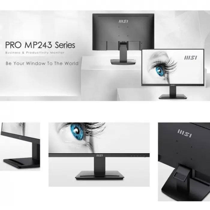 MSI Pro MP243W 23.8″ 5ms 75Hz Freesync IPS Full HD Monitör               