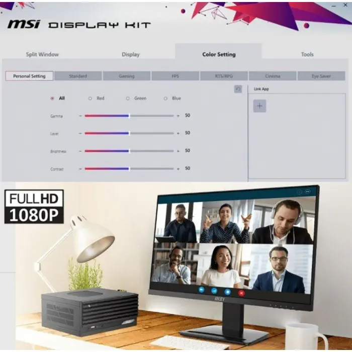 MSI Pro MP243W 23.8″ 5ms 75Hz Freesync IPS Full HD Monitör               