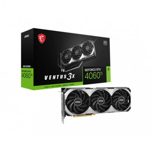 MSI GeForce RTX 4060 Ti VENTUS 3X 8G OC Gaming Ekran Kartı
