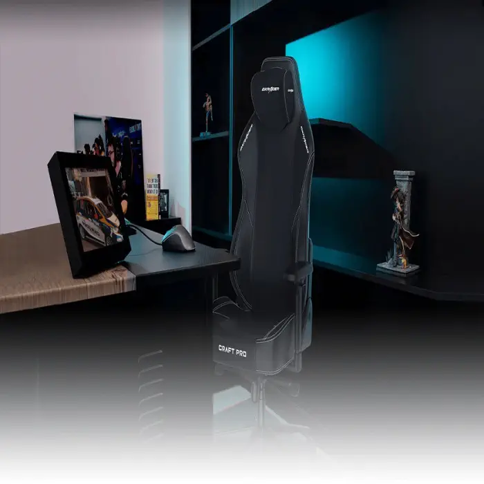 DXRacer Craft Pro CRA-PR001-NW-H1 Siyah Beyaz Oyuncu Koltuğu