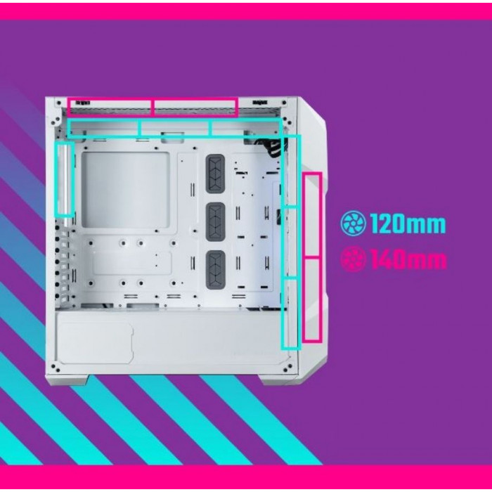 Cooler Master MasterBox TD500 V2 Siyah ATX Mid Tower Kasa