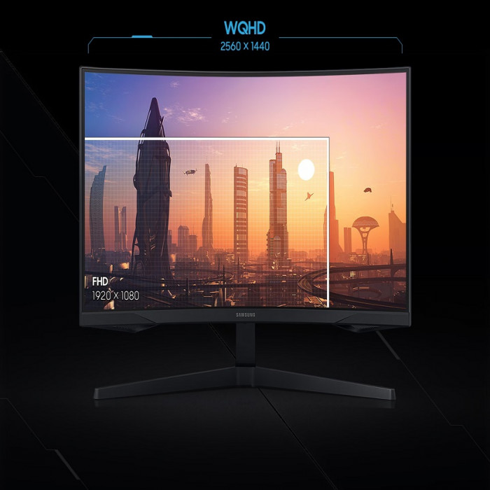 Samsung LC27G55TQBUXUF 27″ FreeSync HDMI DP VA WQHD Monitör