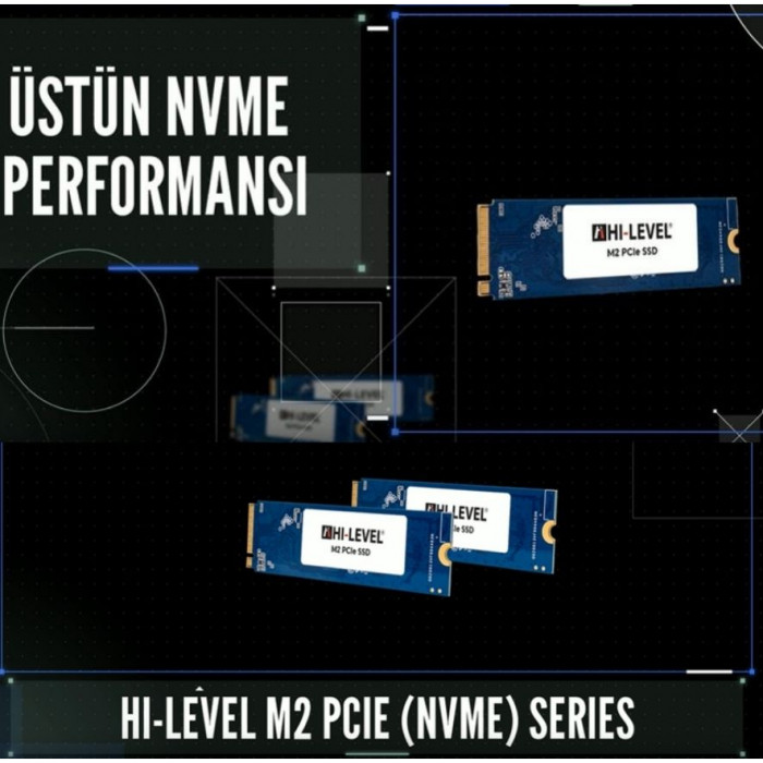 Hi-Level HLV-M2PCIeG4X4SSD2280/2T 2TB 5100/3600MB/s PCIe NVMe M.2 SSD Disk