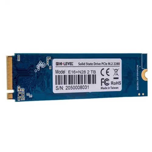 Hi-Level HLV-M2PCIeG4X4SSD2280/2T 2TB 5100/3600MB/s PCIe NVMe M.2 SSD Disk