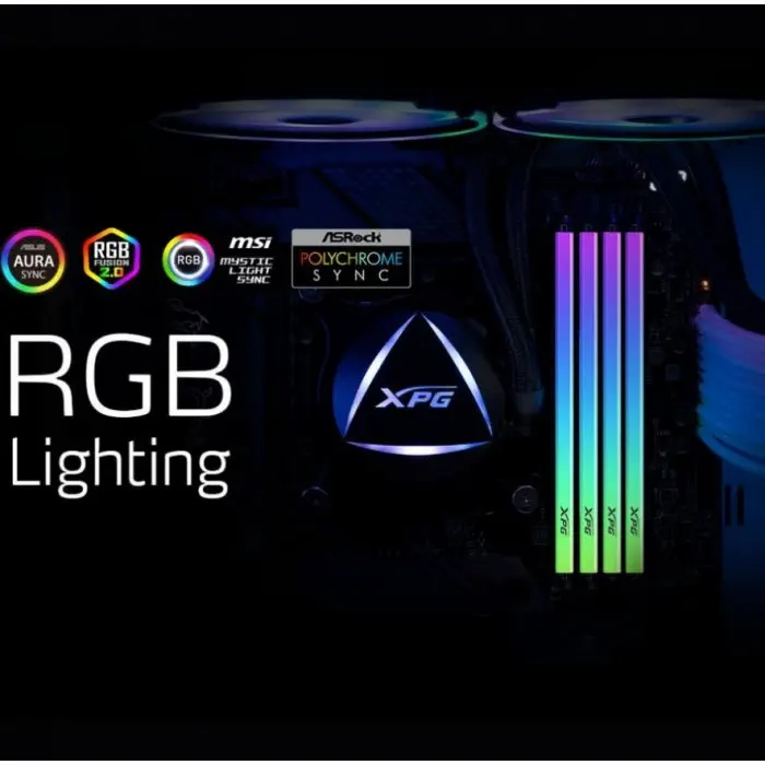 XPG Gammix D35G RGB AX4U32008G16A-SBKD35G 16GB DDR4 3200MHz Gaming Ram