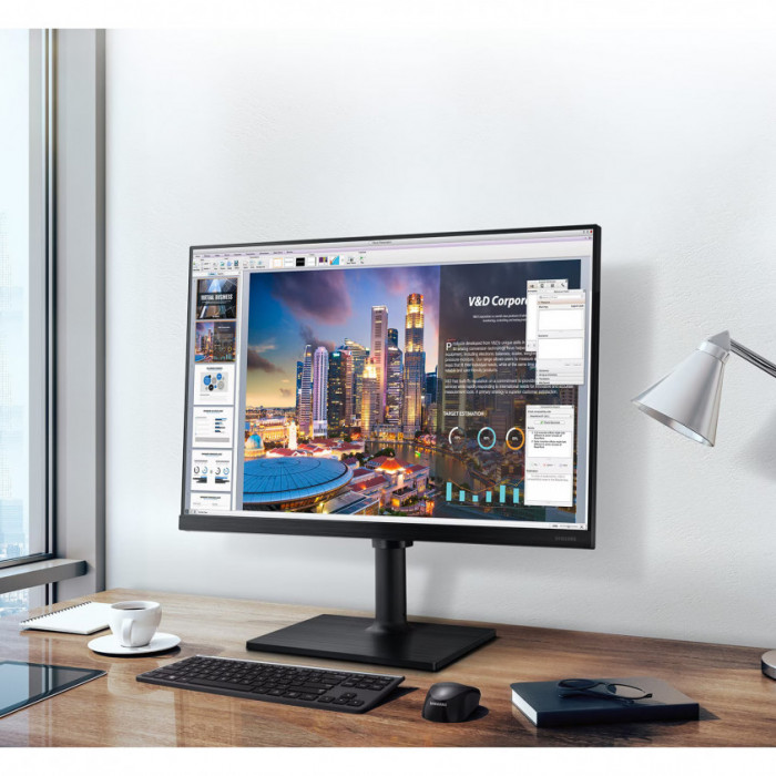 Samsung LF24T450FQRXUF 24″ HDMI DP IPS Full HD Monitör