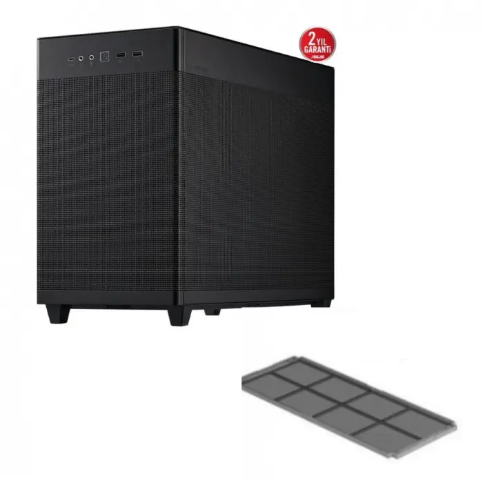 ASUS Prime AP201 Temperli Cam Micro ATX Siyah Bilgisayar Kasası