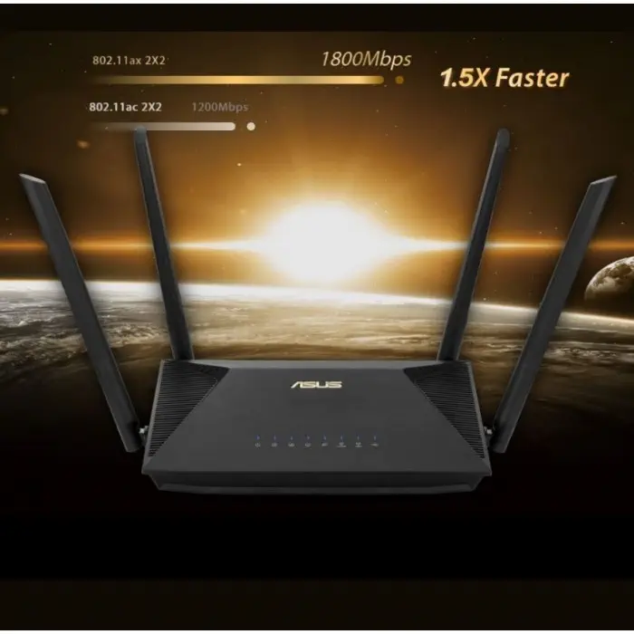 ASUS RT-AX1800U Dual Band AiProtection WiFi 6 Router