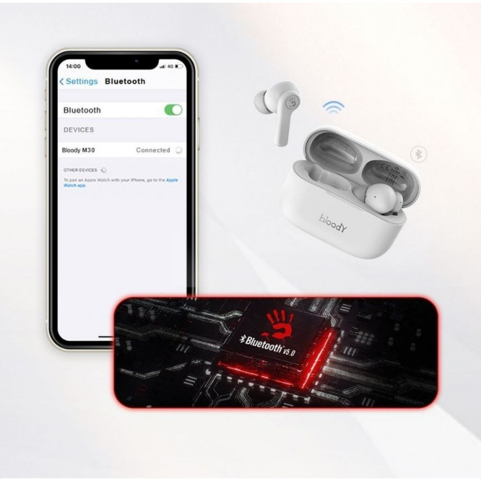 Bloody M30 Mikrofonlu Bluetooth Kablosuz Kulak İçi Gaming Kulaklık