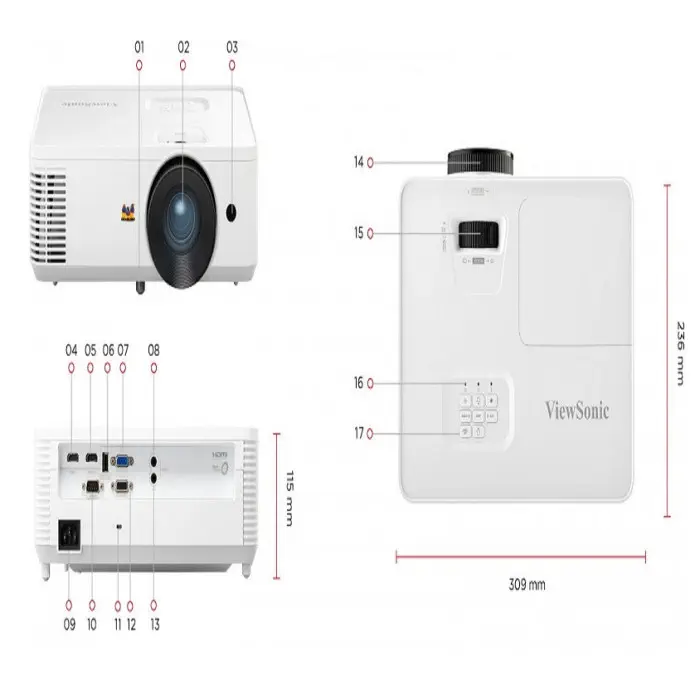 ViewSonic PA700X 4500 Ansi Lümen Projeksiyon Cihazı