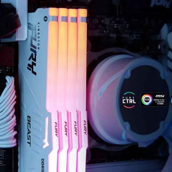 Kingston Fury Beast RGB KF548C38BBAK2-16 16GB DDR5 4800MHz Gaming Ram