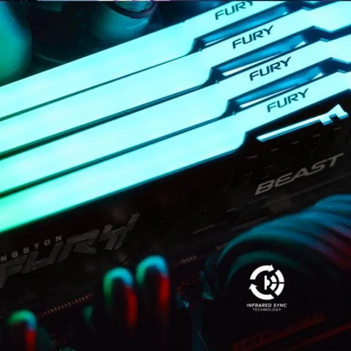 Kingston Fury Beast RGB KF548C38BBAK2-16 16GB DDR5 4800MHz Gaming Ram