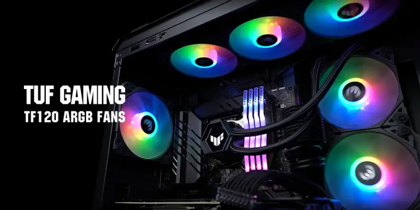 ASUS Tuf Gaming TF120 ARGB Siyah Kasa Fanı