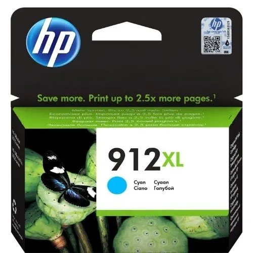 HP 3YL81AE (912XL) Yüksek Kapasite Mavi Mürekkep Kartuşu 