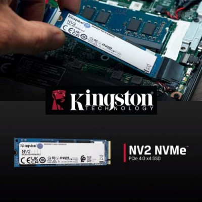 Kingston NV2 SNV2S/500G 500GB PCIe Gen 4x4 NVMe M.2 SSD Disk