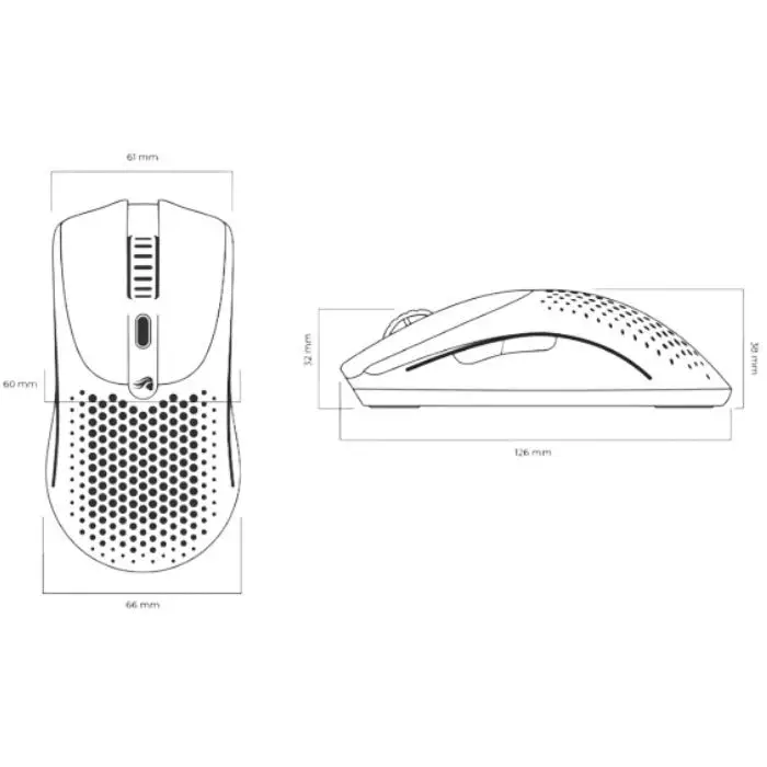 Glorious Model O 2 Wireless GLO-MS-OWV2-MB Siyah Kablosuz Gaming Mouse