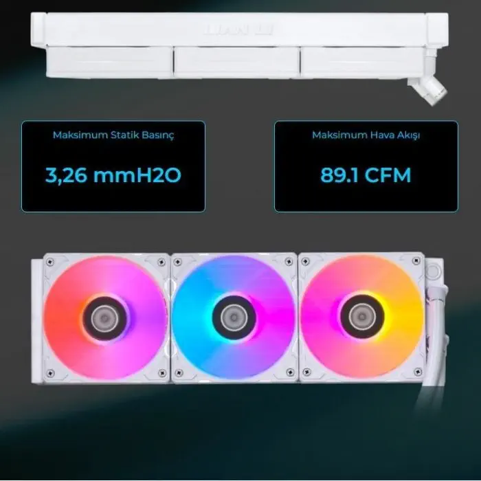 Lian Li Galahad II Trinity SL-INFINITY AIO 360mm Siyah RGB İşlemci Sıvı Soğutucu (G89.GA2T36INB.00)