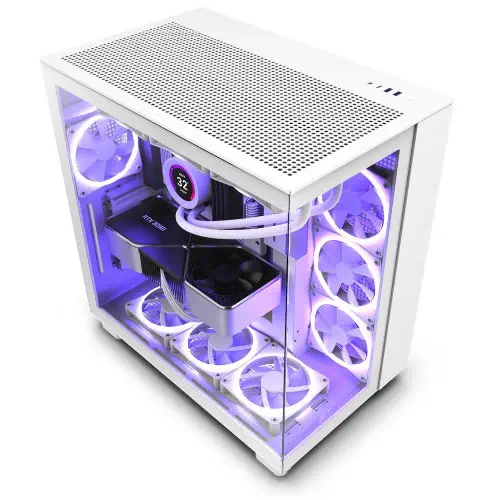 NZXT H Series H9 Flow CM-H91FW-01 ATX Mid Tower Gaming Kasa