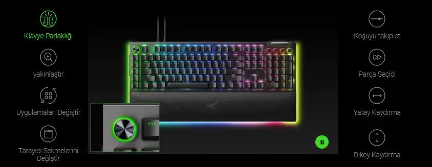 Razer BlackWidow V4 Pro RZ03-04680100-R3M1 Kablolu Mekanik Gaming Klavye