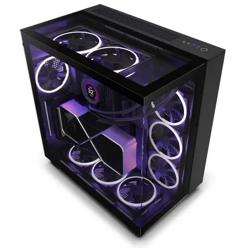 NZXT H Series H9 Elite Edition CM-H91EB-01 Mat Siyah Mid Tower Gaming Kasa