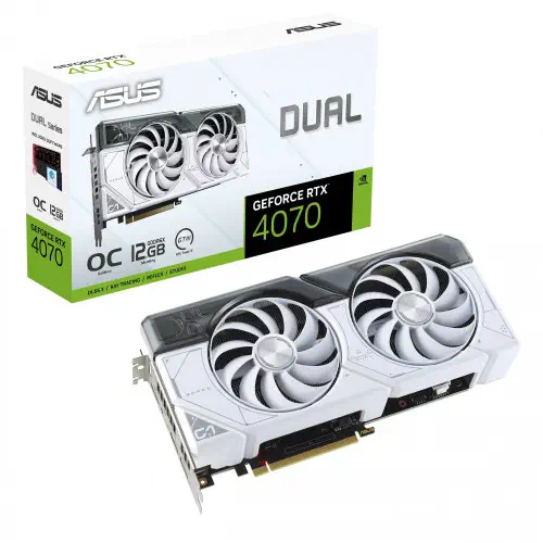 ASUS DUAL-RTX4070-O12G-WHITE Ekran Kartı