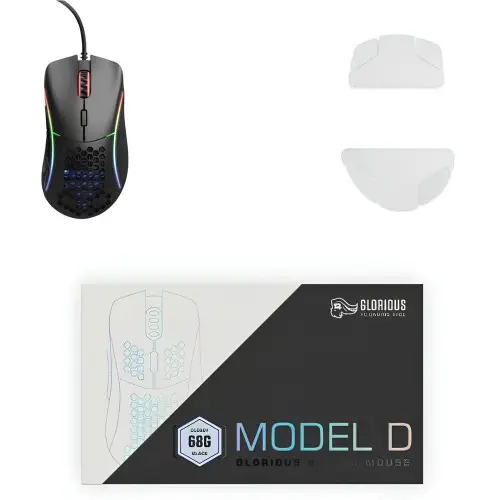 Glorious Model D Minus Kablolu Mat Siyah Oyuncu Mouse