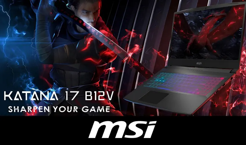 MSI Katana 17 B12VEK-480XTR  i7-12650H RTX 4050 17.3″ FHD Gaming Notebook