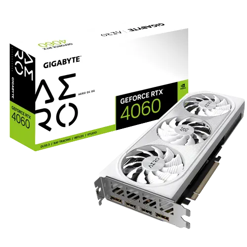 Gigabyte RTX 4060 AERO OC 8G GDDR6 128Bit Ekran Kartı