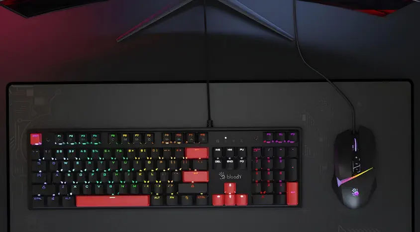 Bloody S510R Q TR RGB Mekanik Siyah Gaming Klavye